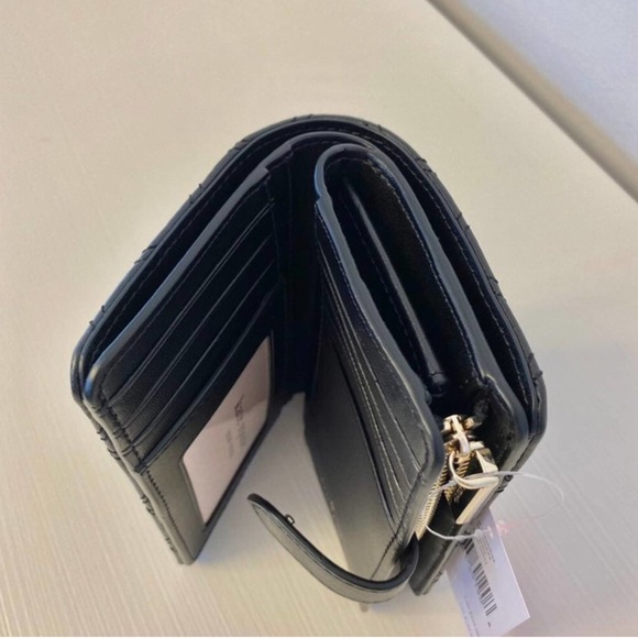 Kate Spade Natalia Medium Compact Bifold Wallet Black - Picture 6 of 7